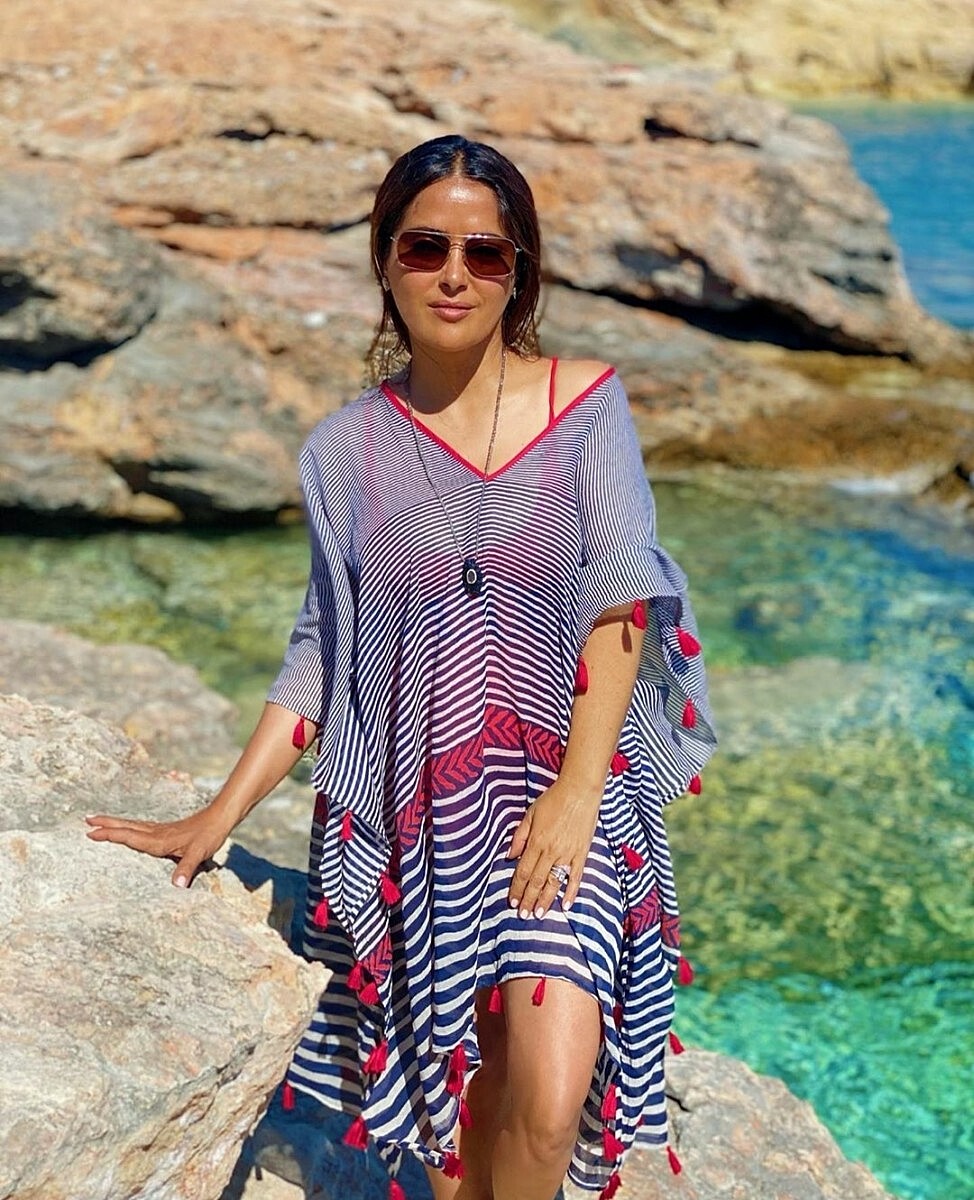 Сальма Хайек наслаждается отдыхом в Греции