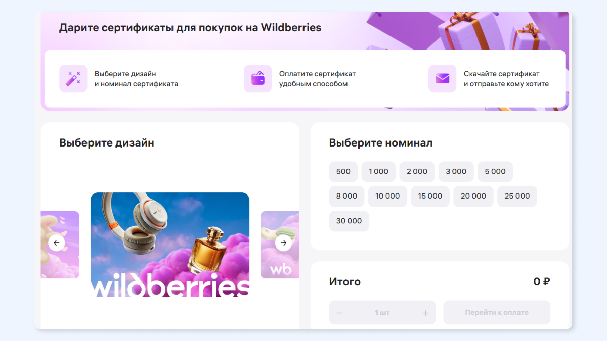 Как купить подарочный сертификат на маркетплейсах: инструкция по шагам