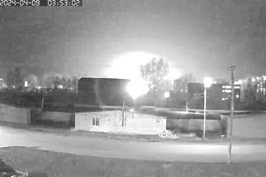 Появилось видео предполагаемой атаки по центру подготовки летчиков под Воронежем