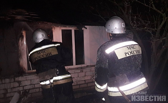 В Курской области на пожаре пострадал мужчина