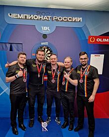 Мужская сборная команда Ростовской области по дартсу вернула звание чемпионов России