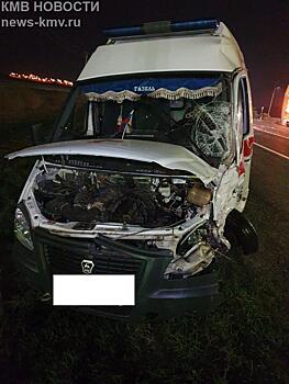 «Скорая помощь» с пациентом попала в аварию на Ставрополье