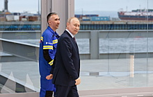 Появились первые кадры визита Путина на «Новатэк» в Мурманской области