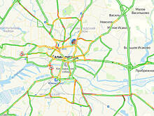 Ситуация — 5 баллов: карта пробок в Калининграде на утро пятницы