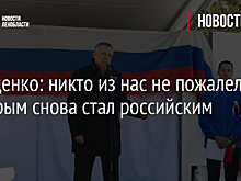 Дрозденко: никто из нас не пожалел, что Крым снова стал российским