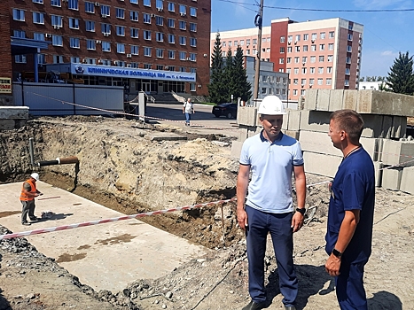 В Пензе на территории больницы №6 продолжается строительство помещения для второго ангиографа