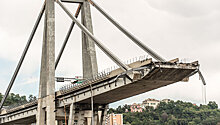Обрушение моста в Италии попало на видео