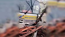 ДТП с автобусом и легковушкой в Ангарске попало на видео
