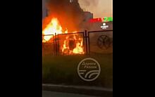 Рязанская полиция прокомментировала инцидент с загоревшейся машиной на улице Новосёлов