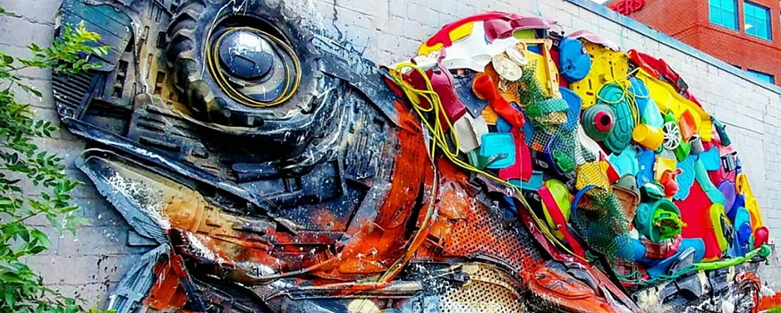 Мусорное искусство: 10 скульптур и инсталляций, созданных из отходов