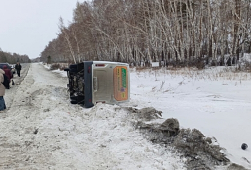Два пенсионера травмированы в аварии с маршруткой в Омской области