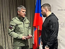 Врио Главы ДНР Денис Пушилин вручил Игорю Маковскому знак отличия «За заслуги перед Донецкой Народной Республикой»