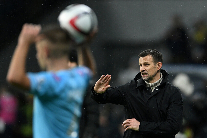 Главный тренер ФК «Зенит» Сергей Семак в матче 1/4 финала Кубка России по футболу «Путь РПЛ» в Москве, 2025 год