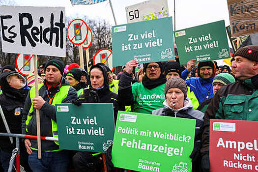 Глава Германского союза фермеров пригрозил возобновить акции протеста