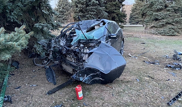 Под Волгоградом 55-летний водитель погиб после столкновения со столбом