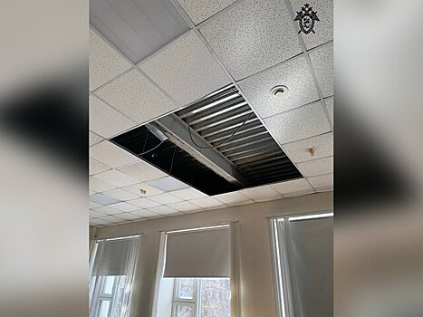 СК начал проверку после обрушения потолка в московской школе