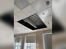 СК начал проверку после обрушения потолка в московской школе