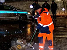 В Рязани на объездной у строящегося моста заделали ямы