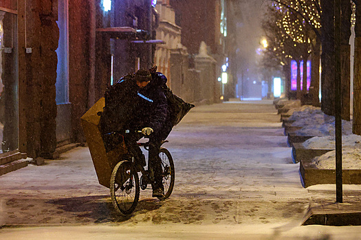 Аномальная метель в Москве: как это было