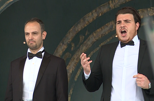 Итальянские артисты выступили на фестивале «Шкинь‐опера» в Коломне