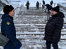 Лестницу на Речном вокзале в Новосибирске отремонтируют к 14 февраля
