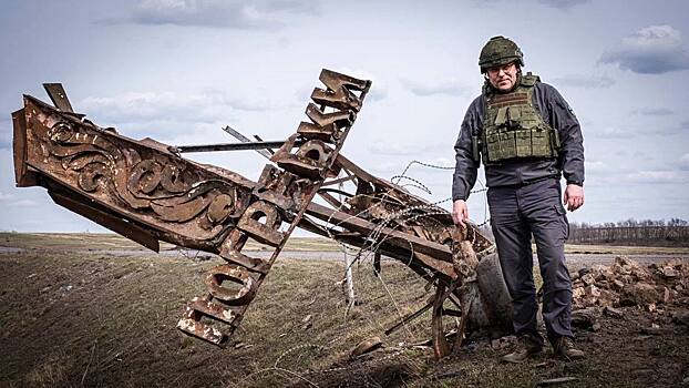 Родион Мирошник посетил освобожденные Погребки и Малую Локню в Курской области