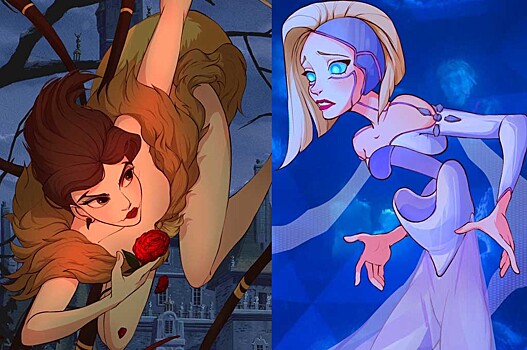 Принцессы Disney стали зомби, вампирами, призраками и другими существами