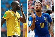 Стали известны стартовые составы сборных Бразилии и Бельгии на матч ЧМ-2018