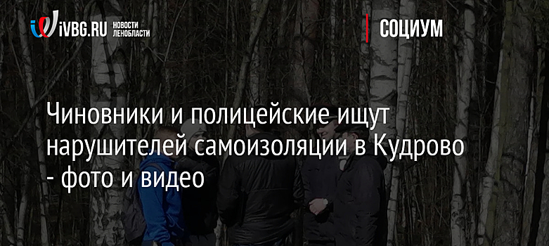 Чиновники и полицейские ищут нарушителей самоизоляции в Кудрово - фото и видео