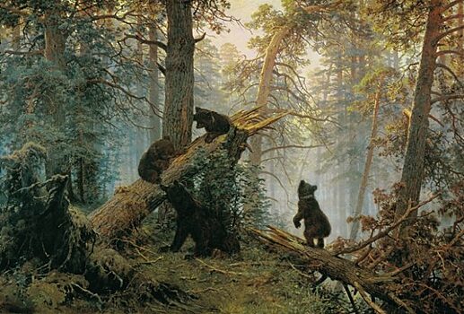 Как на картине Шишкина появились медведи