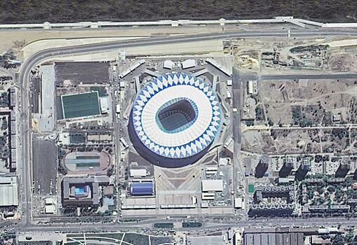 Роскосмос представил подборку фотографий всех стадионов из космоса к ЧМ‐2018