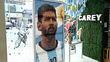 Портрет Лионеля Месси из 6 тысяч заколок создали в Аргентине
