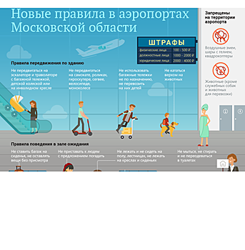 Новые правила поведения в аэропортах Подмосковья