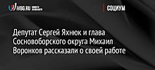 Депутат Сергей Яхнюк и глава Сосновоборского округа Михаил Воронков рассказали о своей работе