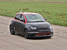 Полностью электрический хот-хэтч Fiat 500 Abarth сфотографировали во время тестов