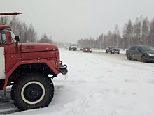 Под Оренбургом перекрыли движение на трассе М-5 из-за погоды