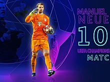Мануэль Нойер провел свой 100-й матч в Лиге Чемпионов