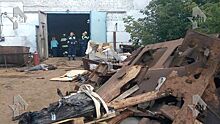 Фото с места смертельного взрыва в частном музее техники времен ВОВ под Волгоградом