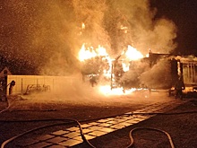 Ночью в пятницу под Новосибирском произошёл пожар в дачном обществе
