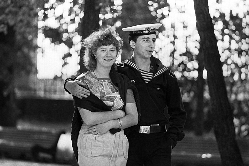 Ленинград. Прогулка в Летнем саду, 1987 год