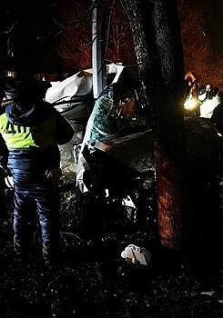В Курганинске иномарка «обняла» столб – водитель погиб