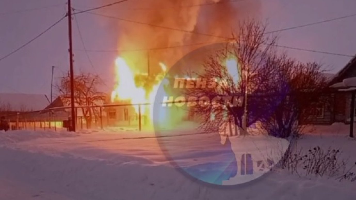 В Шемышейском районе при пожаре погиб 52-летний мужчина