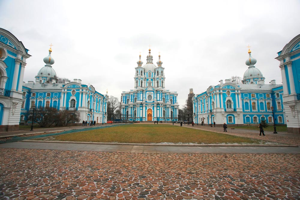 Смольный монастырь, Санкт-Петербург, Россия, Европа