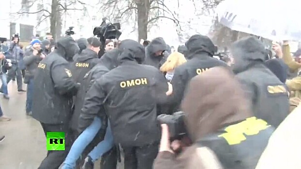 В Минске милиция задержала участников акции протеста