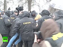 В Минске милиция задержала участников акции протеста