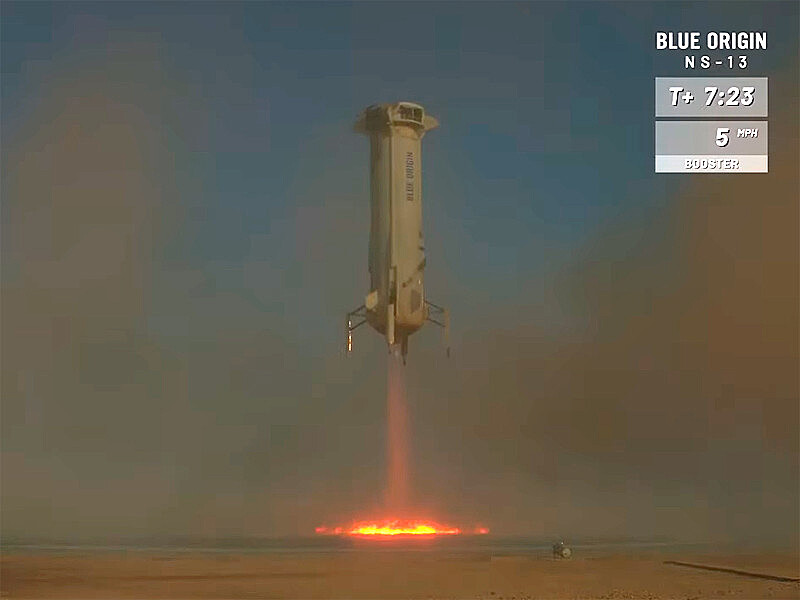 Компания Blue Origin испытала систему точной посадки на Луну (ВИДЕО)