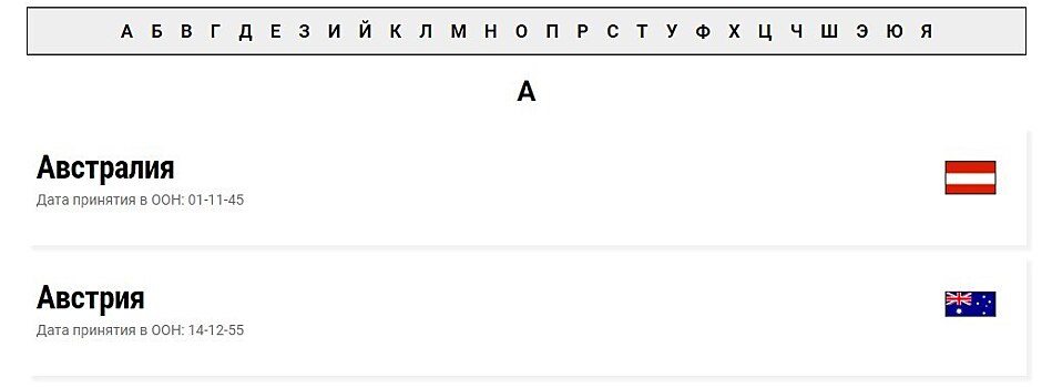 На сайте ООН перепутали Австралию с Австрией