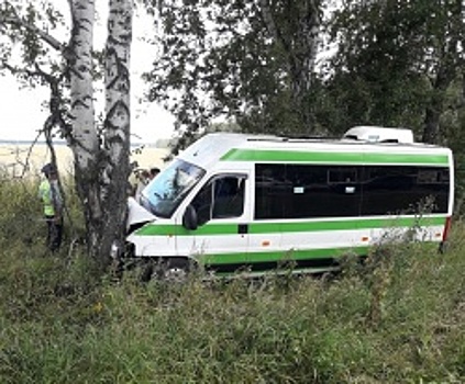 В Башкортостане автобус с пассажирами врезался в дерево