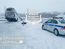 В Красноярском крае попал в ДТП автобус с вахтовиками