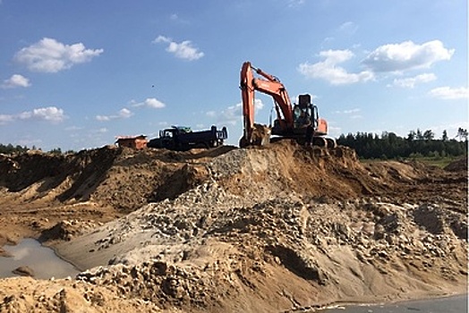 Сотрудники Минэкологии и полиция пресекли незаконную добычу песка в Павловском Посаде